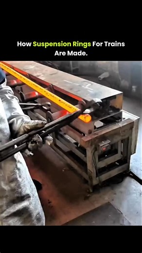 Facts on Instagram: "The process is known as ring rolling — where a solid block of steel is heated until it glows red-hot. A hole is then pierced in the center, creating a donut-shaped piece that’s placed onto a rolling machine. There, powerful rollers press and stretch the metal in circular motion, expanding the hole and increasing the outer diameter until it reaches the desired size. Afterward, the ring undergoes heat treatment for durability, followed by machining and finishing for precision 