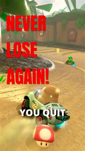 How to NEVER lose in Mario Kart 🏁 #shorts