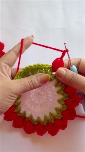 Handmade flower tea coaster for beginners #handmade #diy #creative