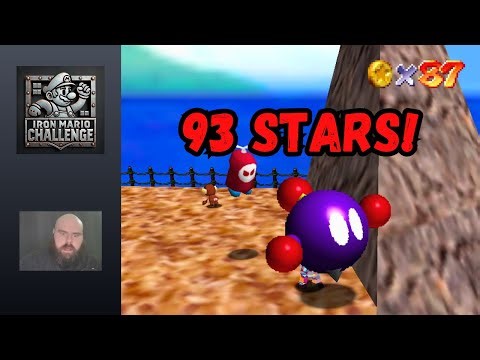 Hardcore 100 Star PB (93 Stars) - Iron Mario 64