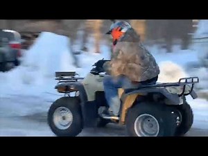 Riding a Honda fourtrax 300 4x4 atv and showcase
