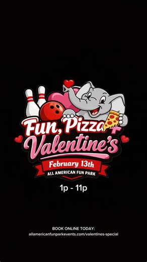 𝓜𝓸𝓶𝓼, ᔕOᑎᔕ, 🄳🄰🄳🅂, 𝒅𝒂𝒖𝒈𝒉𝒕𝒆𝒓𝒔, 🅖🅐🅛🅔🅝🅣🅘🅝🅔🅢, ЅᏇℰℰTℋℰᎯℛTЅ, 𝘍𝘈𝘔𝘐𝘓𝘐𝘌𝘚, 𝓈ℴℴ𝓃-𝓉ℴ-𝒷ℯ 𝒱𝒶𝓁ℯ𝓃𝓉𝒾𝓃ℯ'𝓈... 💘 Join us on FRIDAY, FEB. 13th from 1p to 11p for our 𝓕𝓾𝓷, 𝓟𝓲𝔃𝔃𝓪 𝓥𝓪𝓵𝓮𝓷𝓽𝓲𝓷𝓮’𝓼 𝓢𝓹𝓮𝓬𝓲𝓪𝓵! $20 per COUPLE - includes 2 activities $5 game card per person 🎳🏎️⛳️🔫🍕🧃👾🕹️ ADD-ONS: $15 PER COUPLE 🍕🍕 𝓟𝓲𝔃𝔃𝓪 𝓜𝔂 𝓗𝓮𝓪𝓻𝓽 𝓒𝓸𝓾𝓹𝓵𝓮𝓼 𝓒𝓸𝓶𝓫𝓸 - 2 slices of pizza drink for each person *Additional Valentines Treats will also be av