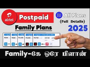 Airtel Postpaid Family Plan tamil | Airtel Family Plan Tamil | Best Postpaid Family Plans 2025