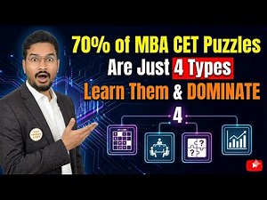 70% of MBA CET Puzzles Are Just 4 Types | Puzzle Strategy | Shekhar Sir | JBIMS | IIM L Convert