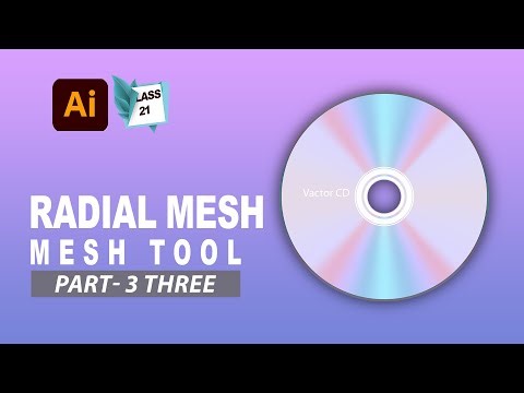 Missing Feature of Adobe illustrator | CD Design | Radial Mesh | part 3 | Class 21