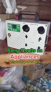 Mini solar power bank pure 12volts 24ah capacity #tutorialvideo #powerstation #lifepo4battery #trendingvideo | Jessie Abarquez