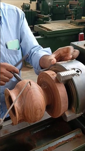 Best Wood Turning Project in Machine Shop on Lathe Machine #woodturninglathe #engine #accessories