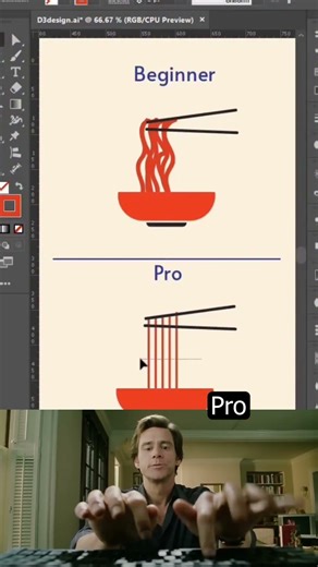 Beginner Vs Pro tutorial #artist #art #designer #graphicdesign #photoshop #tips