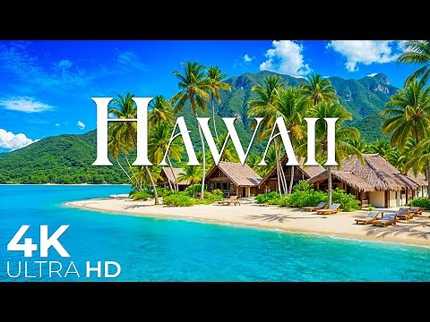 Hawaii 4K Ultra HD - Stunning Beaches, Crystal Clear Waters & Calming Nature Sounds - Calming Music