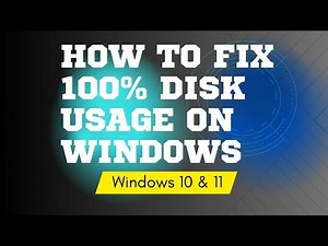 How to fix 100% disk usage [2024]