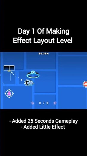 FIRST DAY 1 SERIES!! #shorts #geometrydash #effect #layout #Day #series