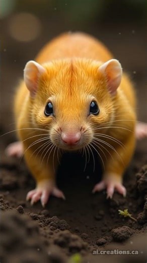 Golden Moles: Nature’s Desert Diggers #animalfacts #diggers