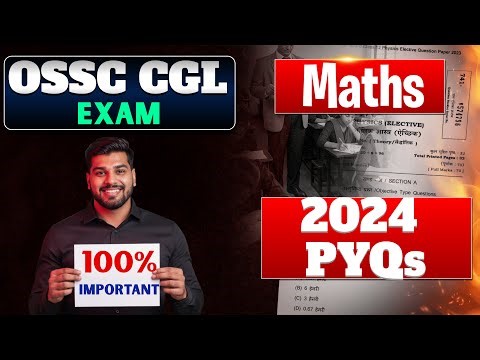 OSSC CGL 2025 | Odisha CGL Maths Classes | PYQs 2024