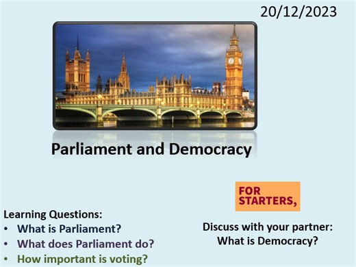 Parliament and Democracy | Teaching Resources