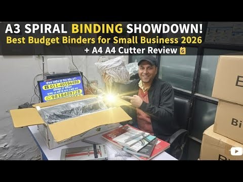 A3 SPIRAL BINDING SHOWDOWN! Best Budget Binders for Small Business 2026 + A4 Cutter Review 🏷️