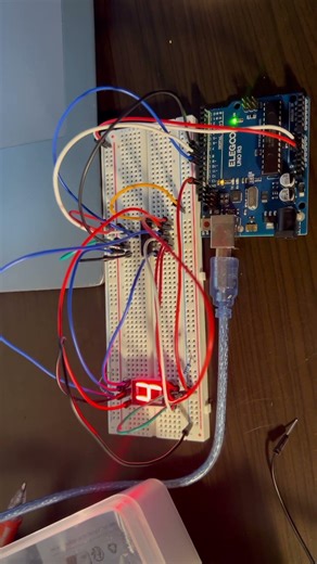 Seven Segment Display #arduino #arduinoproject #codingbat #robotics