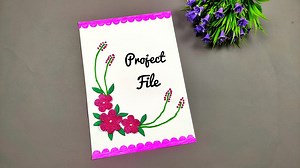 7.5K views · 87 reactions | Project File Cover Decoration ideas ... #punekarsneha #project #crafts | Punekar Sneha | Facebook