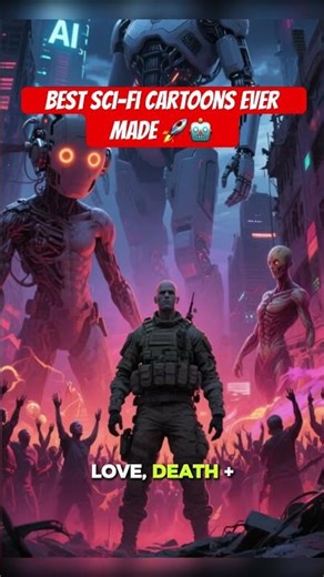 Best Sci-Fi Cartoons Ever Made 🚀🤖#Cartoons #FutureTech #RickAndMorty #Futurama #Ben10 #StarWar