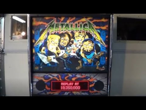 METALLICA PRO PINBALL MACHINE - BY STERN 2013