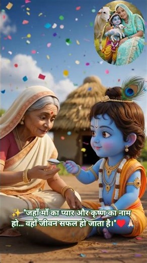 ✨ "अगर दिल में कृष्ण बस जाएँ… तो हर रिश्ता पवित्र हो जाता है।"#shorts #video #jaishreekrishna 🛕🌺🌼🙏🏻