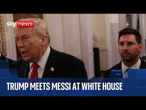President Trump meets Lionel Messi and Inter Miami players at the White House
