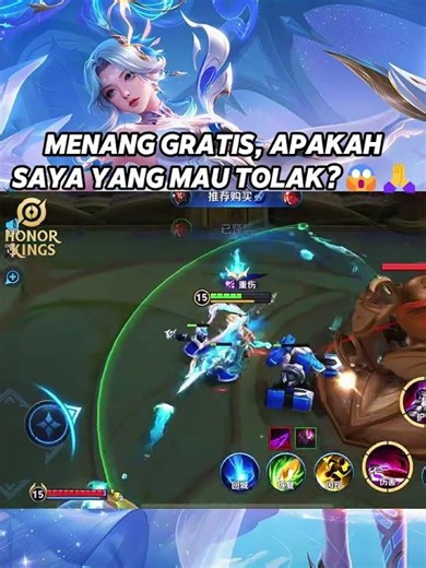 MENANG GRATIS, APAKAH SAYA YANG MAU TOLAK?😱🙏 #HonorofKings #HOK #HOKID #CCCHOK