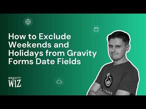How to Exclude Weekends and Holidays from Gravity Forms Date Fields