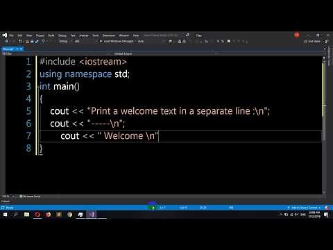 How to print a text in a separate line in C++