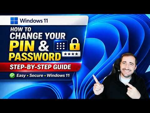 How to Change Your PIN & Password on Windows 11! (Step-by-Step Guide)