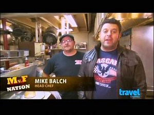 Sticky Lips Pit BBQ on Man Vs. Food Nation with Super Nice Guy Adam Richman