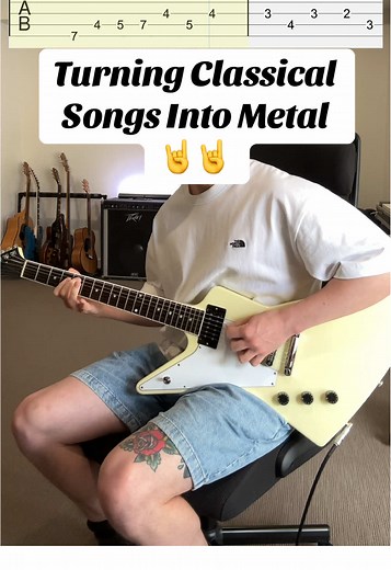 In The Hall Of The Mountain King - Edvard Grieg (Metal Guitar Cover with TABS) #fyp #music #guitarra #cover #xybca