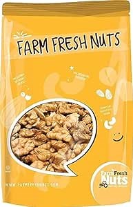 Oven Roasted California Salted Walnuts with Himalayan Salt and A Drizzle of Oil - Great Source of Omega 3 And Tons of Other Healthy Nutrients – All Natural - Vegan Friendly - Super Crunchy - Farm Fresh Nuts Brand (1 Pound)