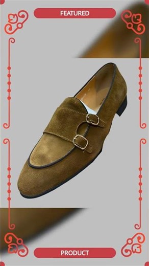 Men Apron Toe Dress Loafers - Buckles Monk Strap Formal Dress Shoes