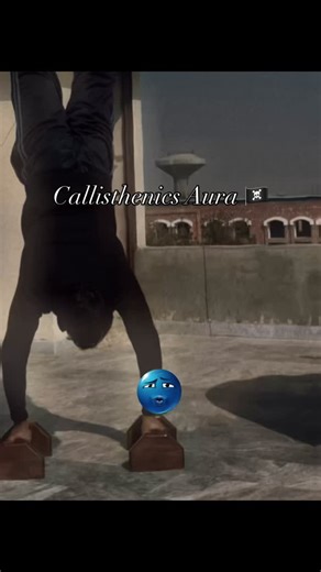 Nauman | Fitness & Discipline 💪 on Instagram: "Calisthenics aura on 💙 Handstand clean, mindset mean. Blue troll face because calm looks scary. 😈🤸‍♂️ #CalisthenicsAura #HandstandHold #BodyweightSkills #SkillOverHype #AuraCheck StreetWorkout"