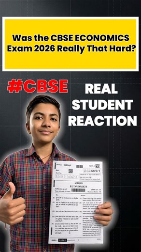 "Trickiest Paper Ever?" | Real Student Reaction to Economics Exam 2026 #CBSE
