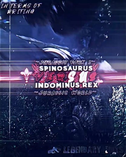 Spinosaurus vs Indominus Rex 💯 (terms of character) #jurassicworld #indominusrex #fyp #spinosaurus