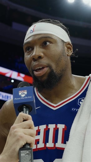 9K views · 170 reactions | "He played a great game today. Rebounding, passing, scoring...he did pretty much everything." - Guerschon Yabusele on Joel Embiid's performance tonight. | Philadelphia 76ers | Facebook