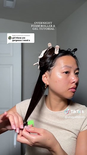 Overnight Foam Roller & Gel Tutorial for Heatless Hair