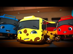 Wheels On The Schoolbus! 🔥 Go Buster Origin Story 🔥 | Melody Time: Moonbug Kids Songs