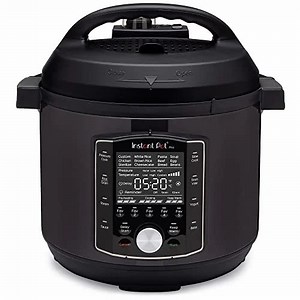 Instant Pot Pro 10 In 1 Pressure Cooker, Slow Rice/grain Cooker, Steamer, Saute, Sous Vide, Yogurt Maker, Sterilizer, Black, 6 Quart, Stainless Steel