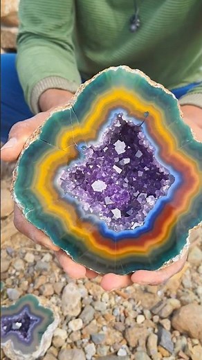 OMG 😱 Shocking Multi-Color Amethyst Crystal Geode Found Inside Massive Rock 💎 | Diamond Hunter