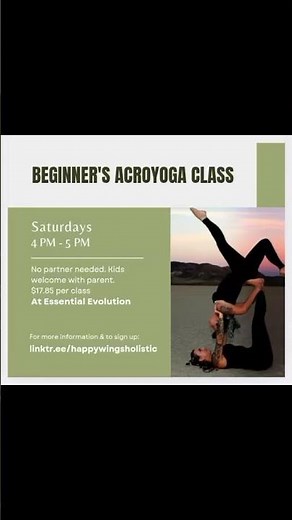Beginner's Acroyoga Class 🌺