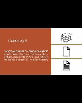 Definition of Book & Paper | Section 2(12) of the Companies Act, 2013