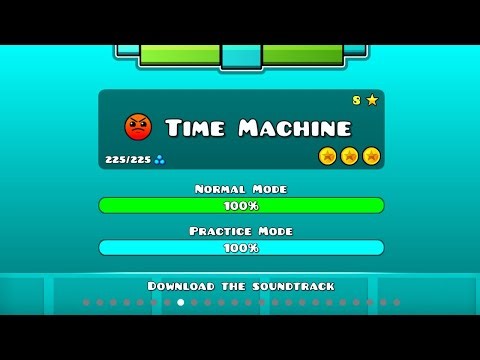 Geometry Dash: Time Machine Level Completion (with all coins). ‪@noahthegamingexpert‬