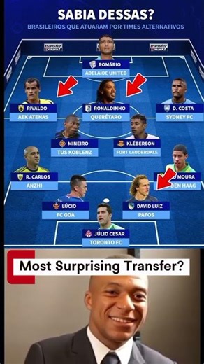 Brazil Legends In Unexpected Clubs 😳