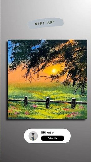 Would you paint on a BLACK canvas? 🌅🖤