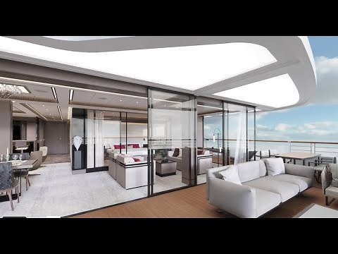 Fly-thru video of The Ritz-Carlton Yacht Collection's first ultra-lux superyacht, Evrima