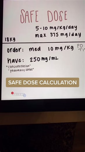 safe dose calculations using dimensional analysis. #safedose #dimensionalanalysis #nursingstudent #nursing