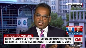 33K views · 551 reactions | "Well, it's certainly not fake news, Jake." @krishgm, of the UK's Channel 4 News, defends his reporting that in 2016 Donald Trump's campaign targeted 3.5 million Black Americans to try and deter them from voting in the last presidential election. | Jake Tapper | Facebook