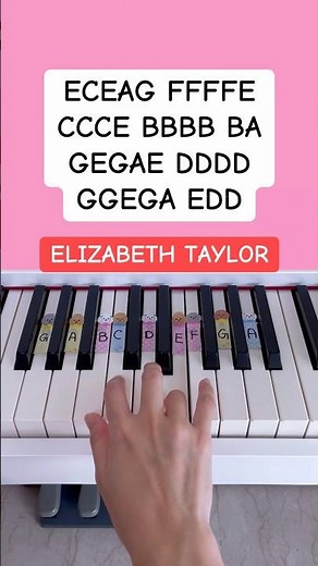 Elizabeth Taylor - Taylor Swift (Piano Tutorial) #easypianotutorial